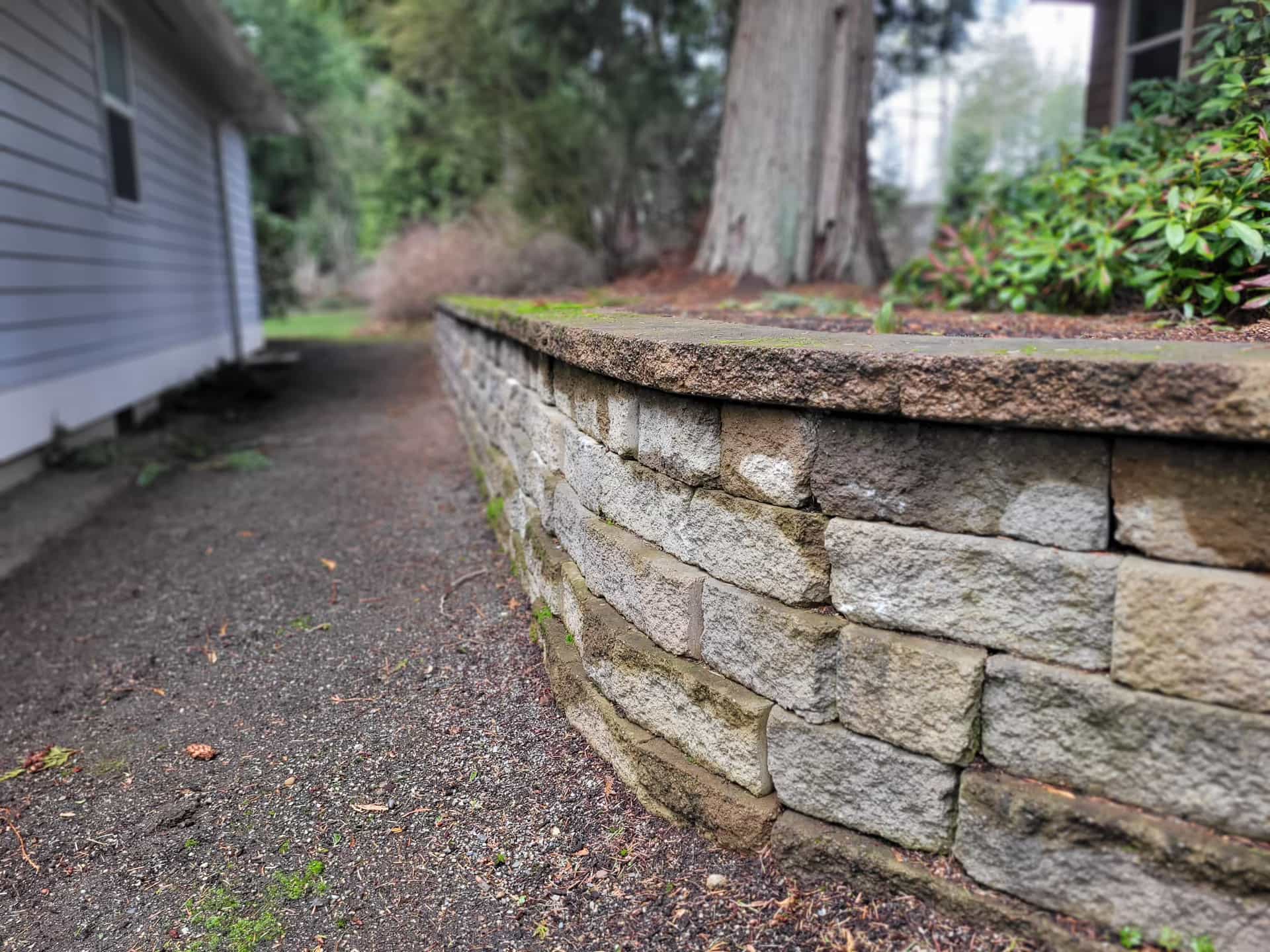 A masonry wall